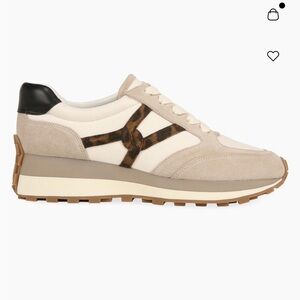 Veronica Beard Beige and Black Sneakers